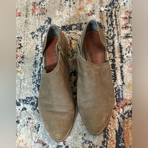 1. state tan side, zip block heels, pointy toe booty size 9